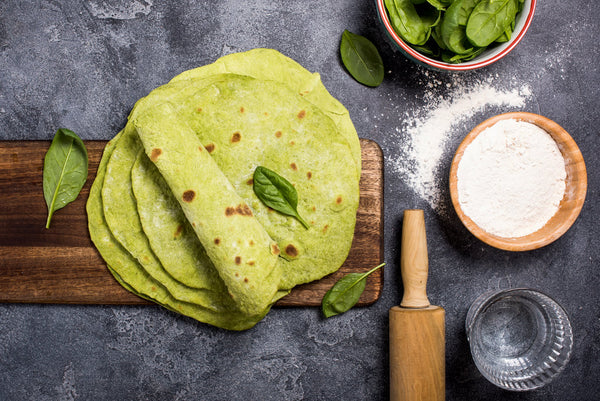 Leichte Vegan Spinat Tortilla Rezept