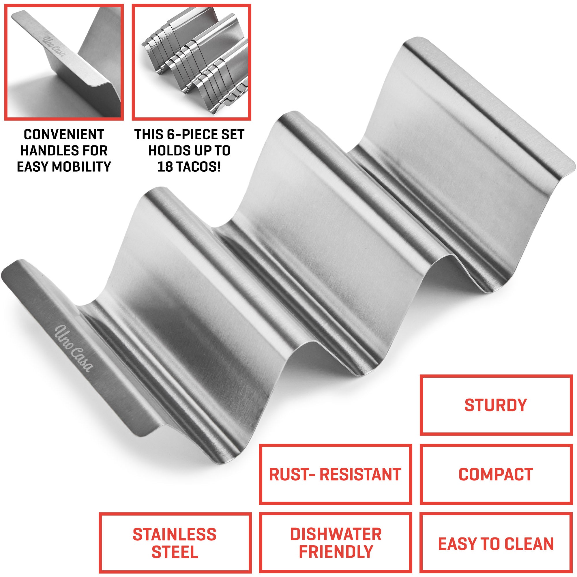 taco holder features