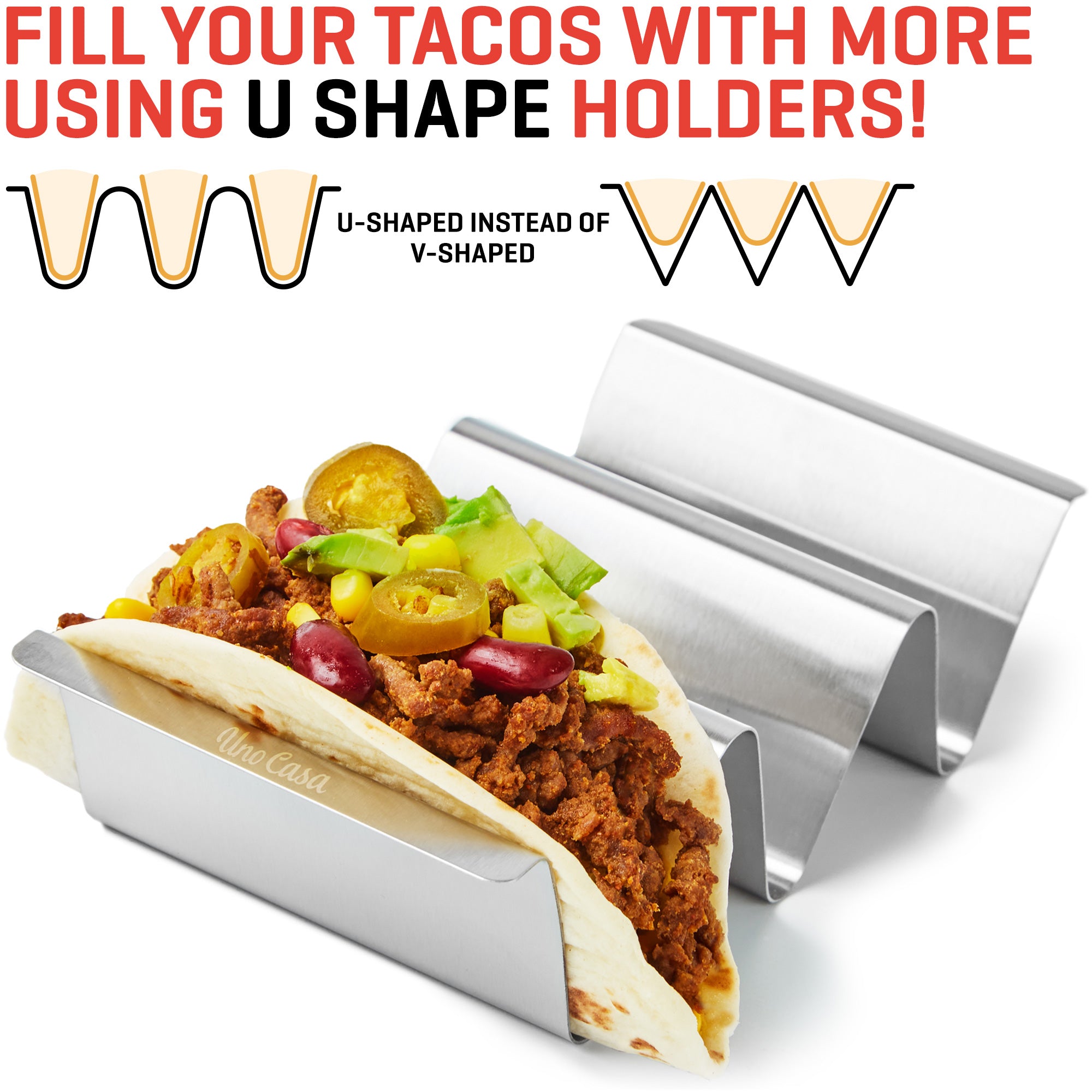 taco holder U shape