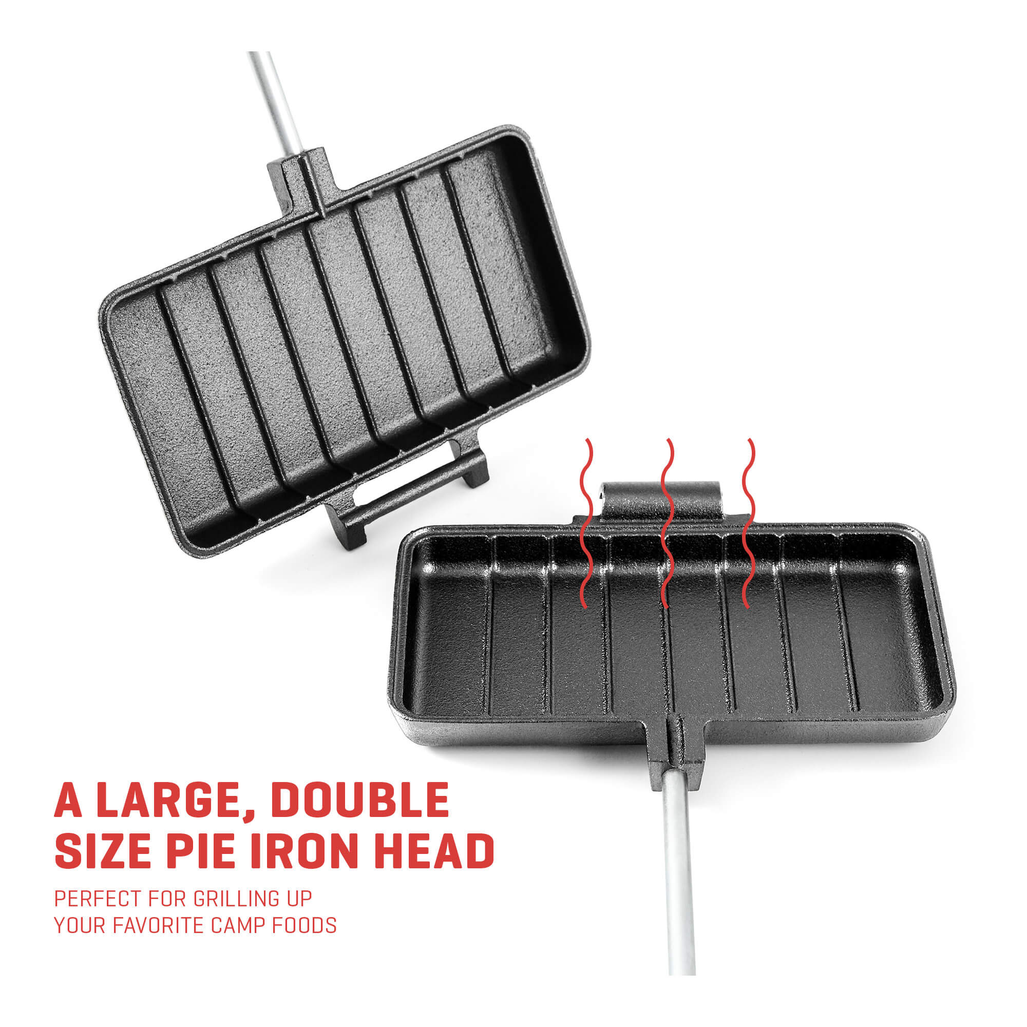 pie iron double head