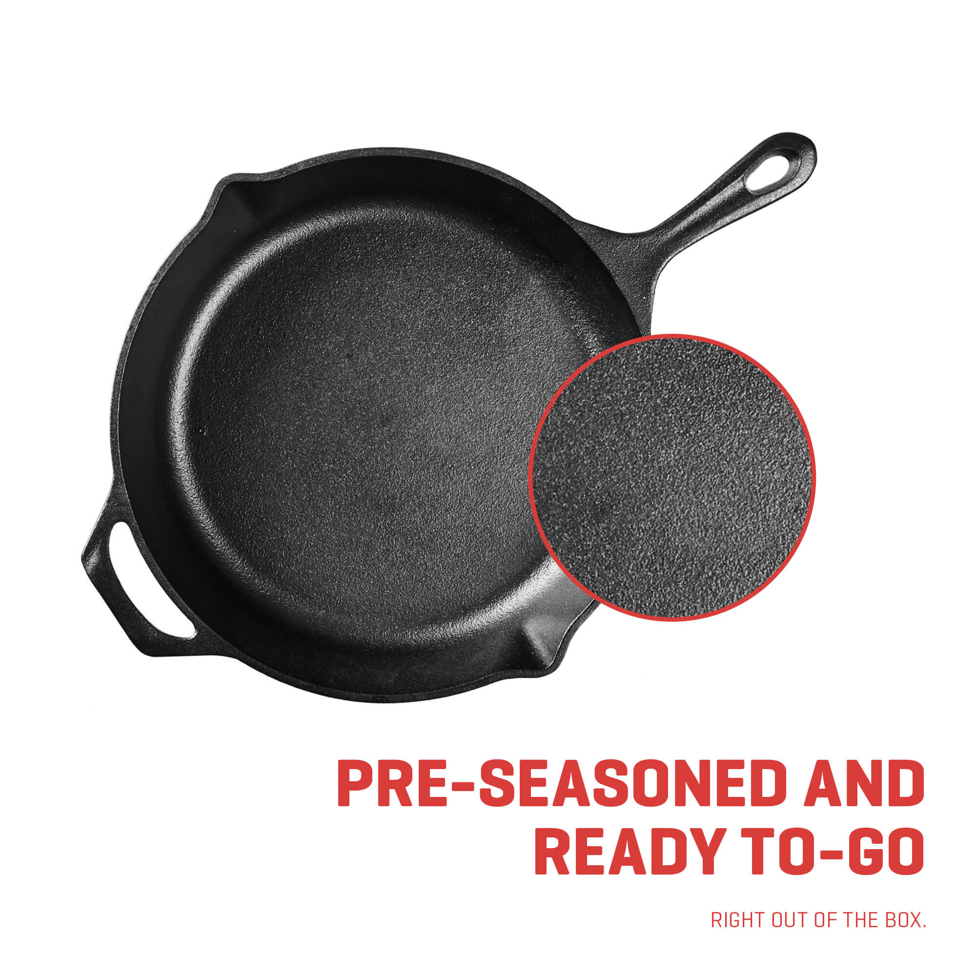 cast iron skillet set pre-seasoned